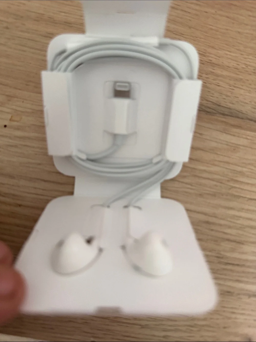 Apple White Wired Earbuds with Square Carrying Case